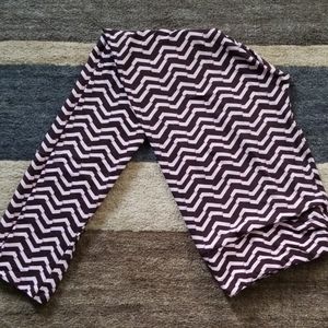 Brown and pink TC Lularoe leggings